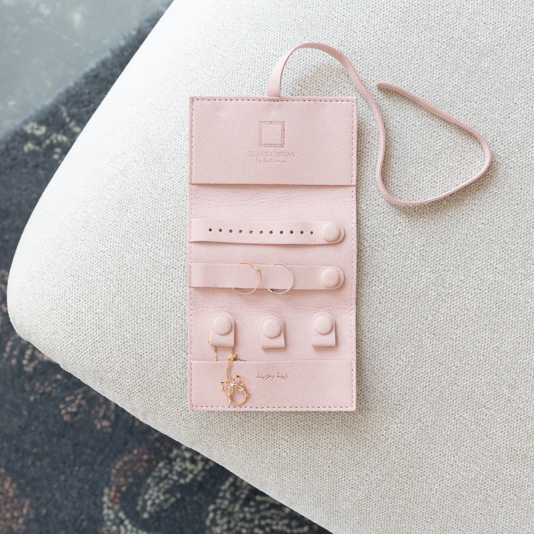 Blush Mini Jewelry Roll